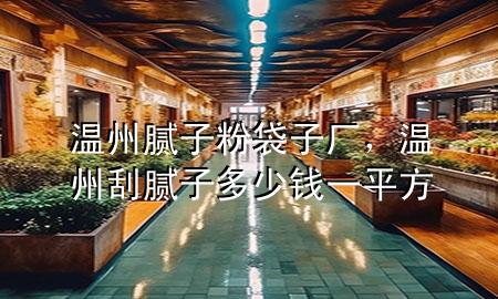 溫州膩子粉袋子廠，溫州刮膩子多少錢一平方