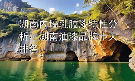 湖南內(nèi)墻乳膠漆特性分析，湖南油漆品牌十大排名