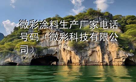 微彩涂料生產(chǎn)廠家電話號碼（微彩科技有限公司）