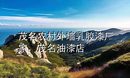 茂名農(nóng)村外墻乳膠漆廠家，茂名油漆店