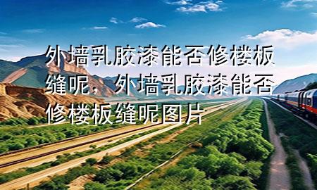 外墻乳膠漆能否修樓板縫呢，外墻乳膠漆能否修樓板縫呢圖片