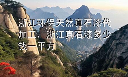浙江環(huán)保天然真石漆代加工，浙江真石漆多少錢一平方