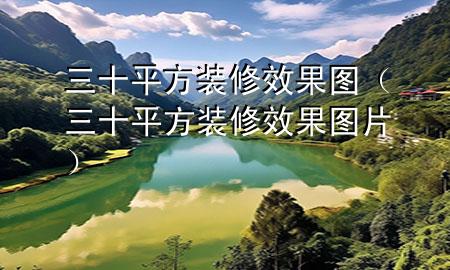 三十平方裝修效果圖（三十平方裝修效果圖片）