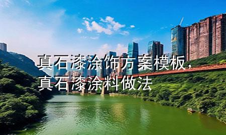 真石漆涂飾方案模板，真石漆涂料做法