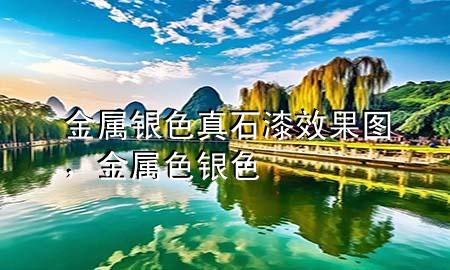 金屬銀色真石漆效果圖，金屬色銀色