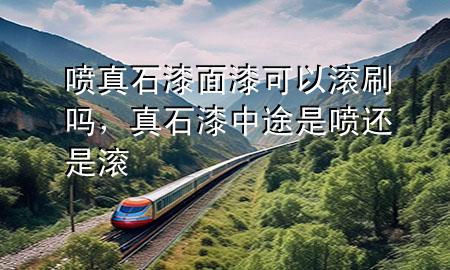 噴真石漆面漆可以滾刷嗎，真石漆中途是噴還是滾