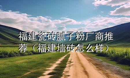 福建瓷磚膩子粉廠商推薦（福建墻磚怎么樣）