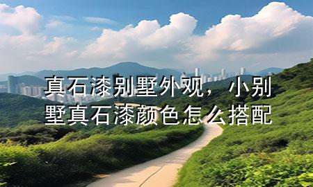 真石漆別墅外觀，小別墅真石漆顏色怎么搭配