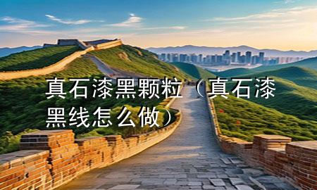 真石漆黑顆粒（真石漆黑線怎么做）