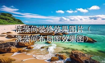 洗澡間裝修效果圖片（洗澡間布局圖效果圖）
