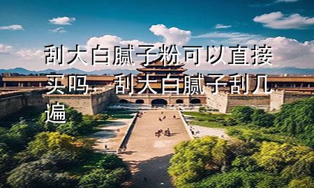 刮大白膩子粉可以直接買嗎，刮大白膩子刮幾遍