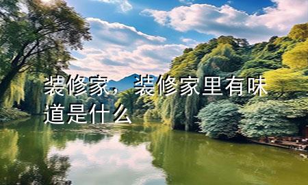 裝修家，裝修家里有味道是什么