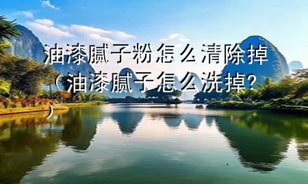 油漆膩?zhàn)臃墼趺辞宄簦ㄓ推崮佔(zhàn)釉趺聪吹?）