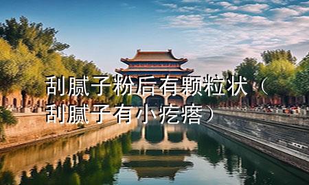 刮膩子粉后有顆粒狀（刮膩子有小疙瘩）