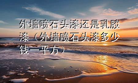 外墻噴石頭漆還是乳膠漆（外墻噴石頭漆多少錢(qián)一平方）