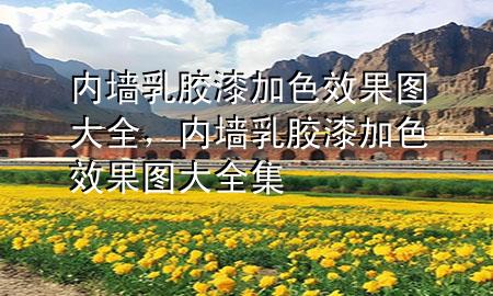 內(nèi)墻乳膠漆加色效果圖大全，內(nèi)墻乳膠漆加色效果圖大全集