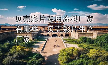 貝殼彩片專用涂料廠家有哪些（貝殼彩片生產(chǎn)廠家）