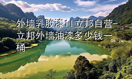 外墻乳膠漆1l立邦自營(yíng)-立邦外墻油漆多少錢一桶