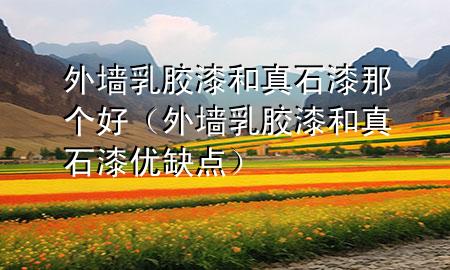 外墻乳膠漆和真石漆那個好（外墻乳膠漆和真石漆優(yōu)缺點）