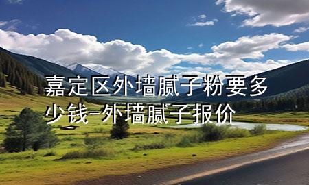 嘉定區(qū)外墻膩子粉要多少錢-外墻膩子報價