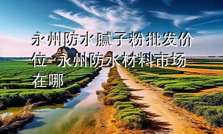 永州防水膩?zhàn)臃叟l(fā)價(jià)位-永州防水材料市場(chǎng)在哪