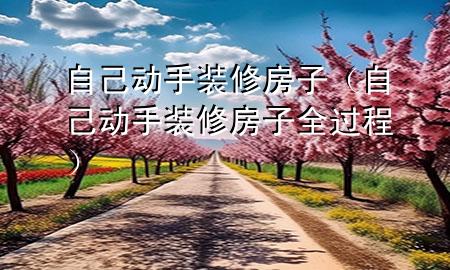 自己動手裝修房子（自己動手裝修房子全過程）